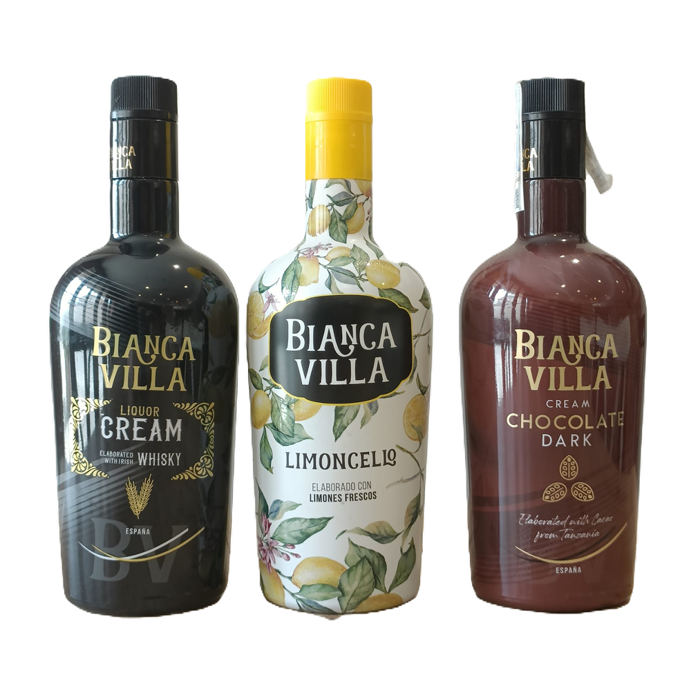 Lote Licores Bianca Villa (0,7L cada uno)