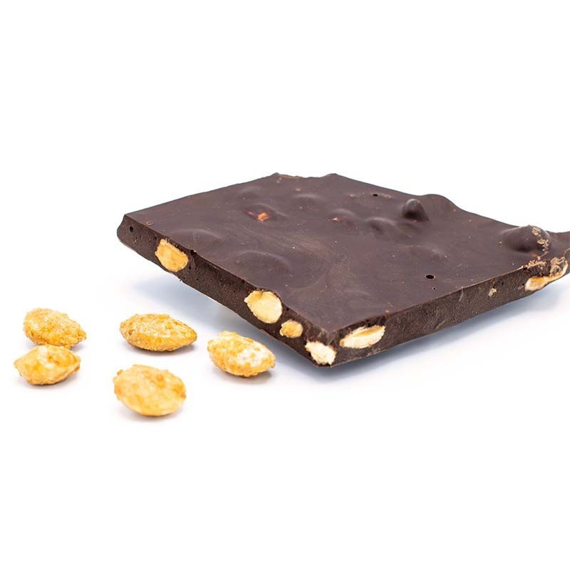 Xocolata negra 70% amb Ametlles Marcona Caramel·litzades (350 g)