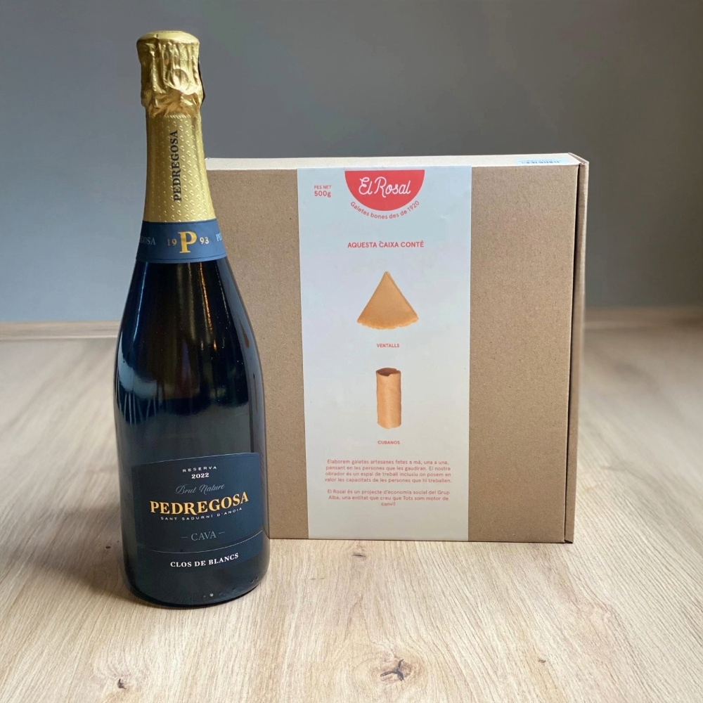 Lot Gourmet Pedregosa & El Rosal | Cava i galetes