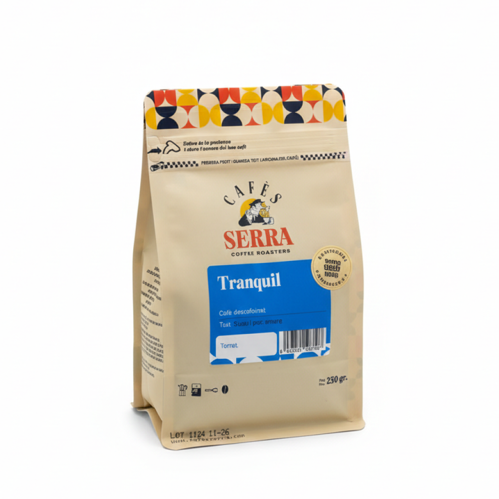 Tranquil Descafeinado 250 g | Café Gourmet sin Cafeína